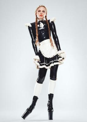 Hermione Jones British Latex Maid