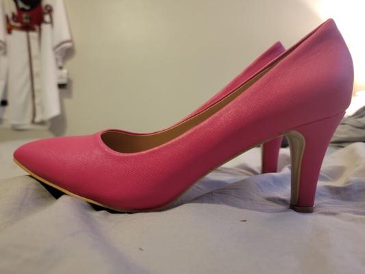 WuORWu - Pointed-Toe High Heels -- Fucshia