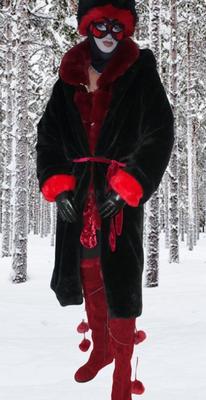 Red and Black Furs in the Forest