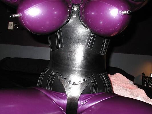 Purple latex slut