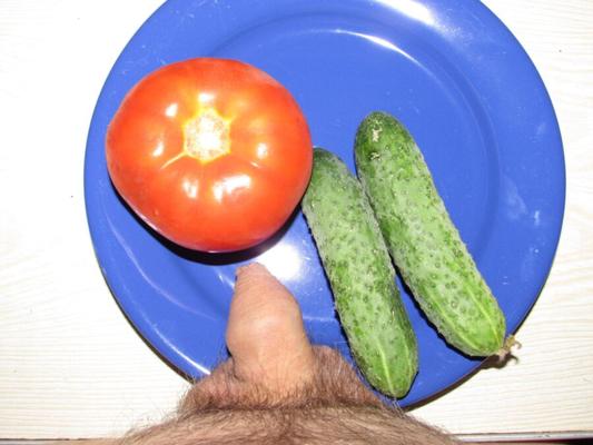 Cucumbers and tomatoes