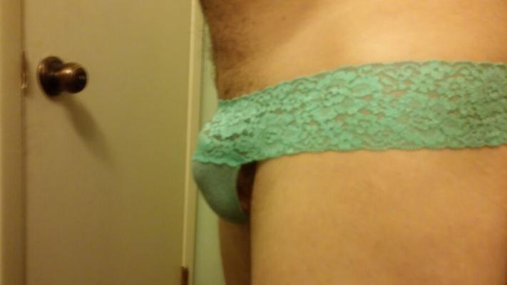 tanga de renda verde