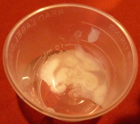 Cubos de gelatina de semen y semen - Comer esperma