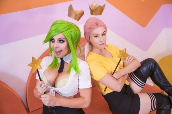 Jessica Nigri and Meg Turney Fairly Odd Parents