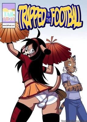 Pris au piège dans la bande dessinée Football Gay Furry