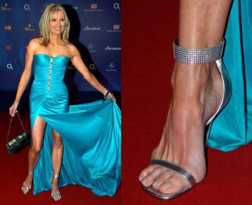 german celeb feet (Frauke Ludowig)