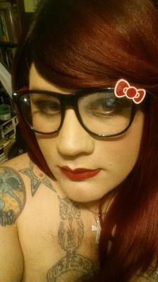 Sabrina Black glasses (hello kitty)