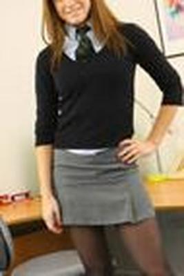 uma - onlyopaques - schoolgirl black pantyhose