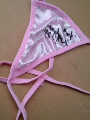 autographed thong