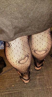 Wife&#;s flats & heart patterned fishnets for NL Comments