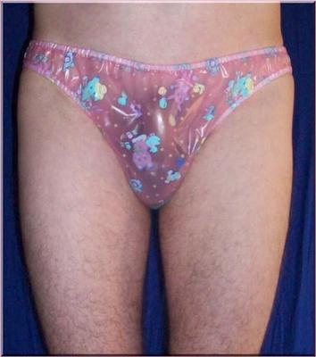 me in pink lady plastic panties