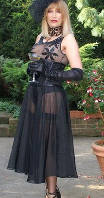 Sheer Black Gown