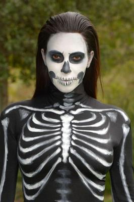 Kim Kardashian - Costume d'Halloween Skelaton Zombie