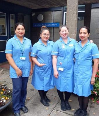 UK nurses in tights