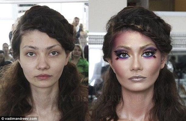 Erstaunliche Make-up-Künstlerin, einfach bis hübsch