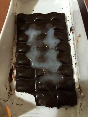 Cum on food (chocolate)