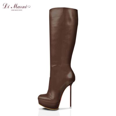 Di Marni Knee High platform High Heel Boots