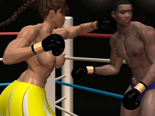 Mac le champion contre Nommi Boxing Sexfight