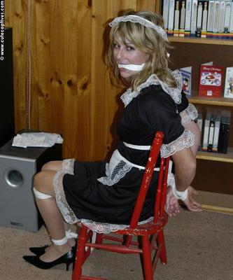 Amateur French Maid in Bondage