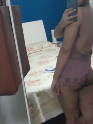 Young sissy lingerie boy