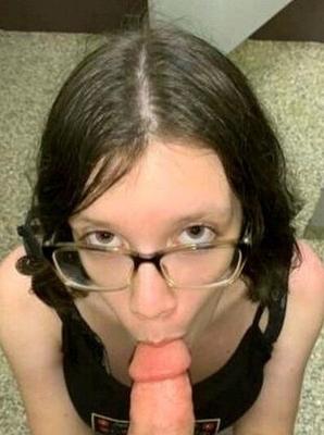 Women in Glasses Sucking Cock