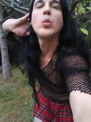 schoolgirl stockings outdoors piss (with gifs)