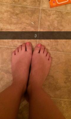 pies de chicas de Snapchat