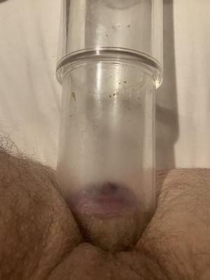 Vacuum pumping my Ass hole open