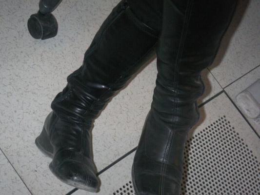 black boots high heels