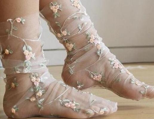 Chaussettes en tulle