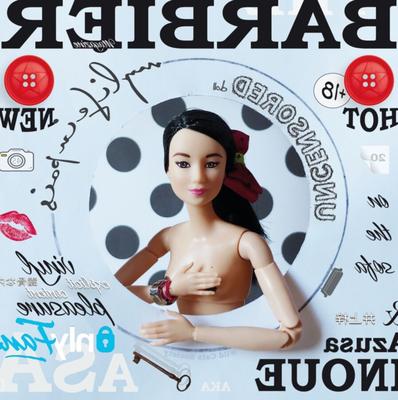 Barbie Echte Puppe Asiatisches Teen Haarige Muschi Plastik Nackt Offen Lang