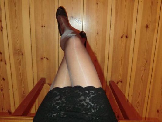 my pantyhosed legs