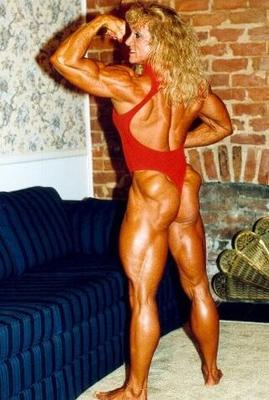 Peggy Schoolcraft! The Shredded Queen Blonde Bodybuilder!