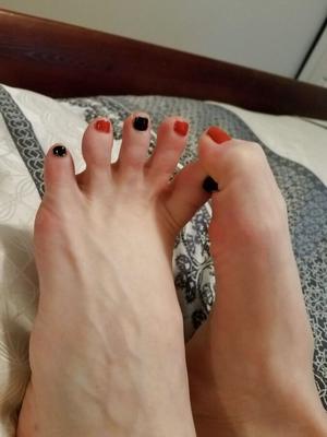 Dedos de los pies de Halloween