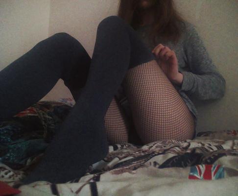 My fishnet pantyhose