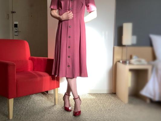 Red dress & Red High heel