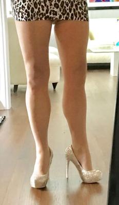 Meine neuen Sissy-Glitzer-High-Heels!