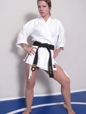 Trinity Karate in Pantyhose