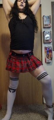 Valenn bandas de colegiala gótica