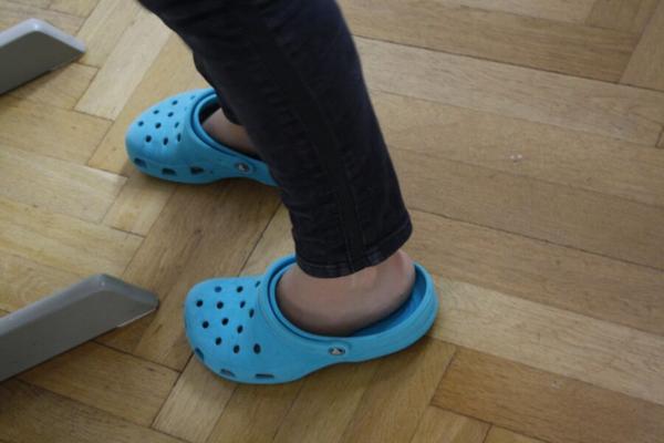 calcetines naturaleza en crocs