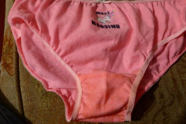 My cute knickers Tina wore at work all day