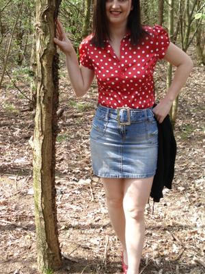 Girlfriend in Satin Blouses