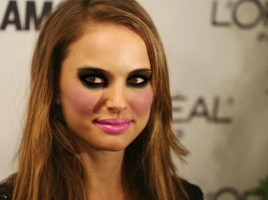 Natalie Portman Slutty Makeup-Fälschungen