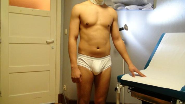 Patient in undies