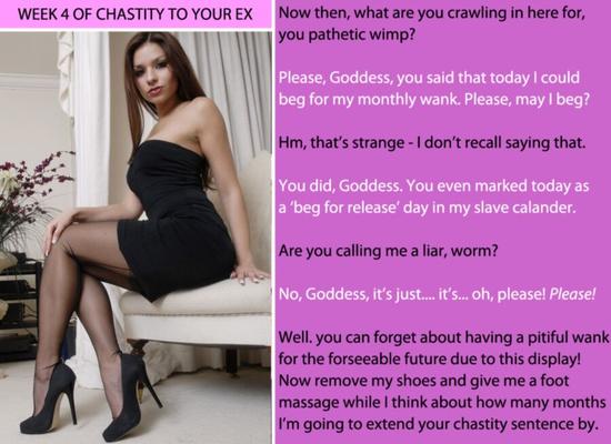 Chastity, denial, cuckold and femdom humiliation