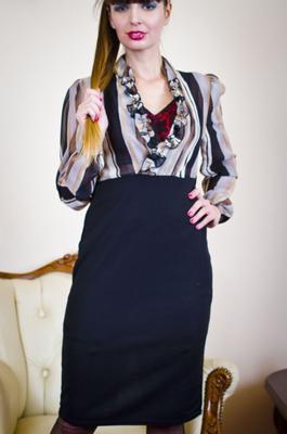 Alexandra as a kinky office lady