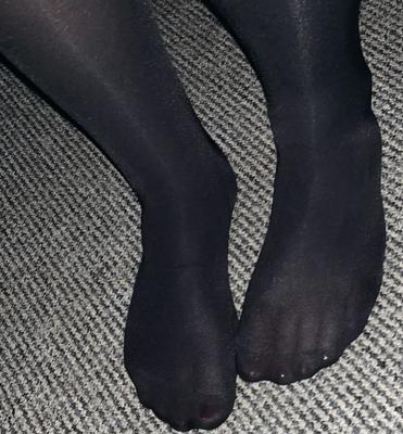 Pantyhose sissy feet tease