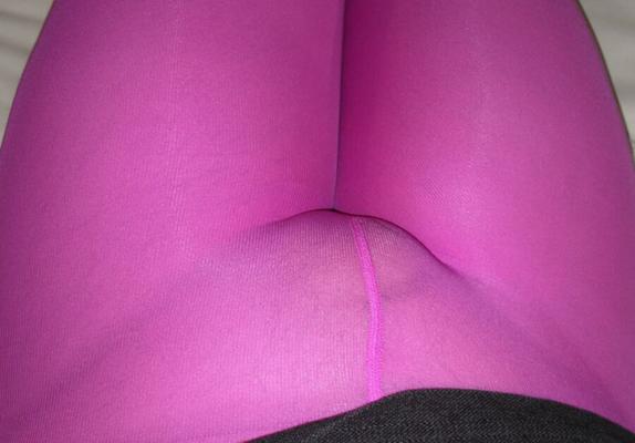 Cock Fun In Fuschia Tights Pantyhose