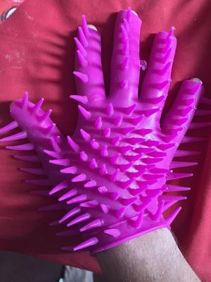 Spiky Rubber fisting glove