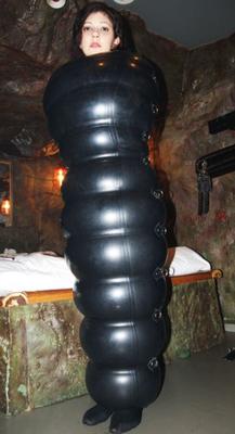 Inflatable rubber cocoon